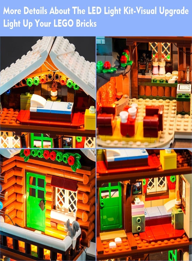 VONADO LED Light Kit for Lego Alpine Lodge 10325 Christmas Winter Village for Adults (Lights Only, No Models) - Image 3